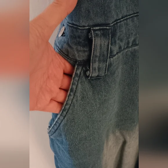 DENIM OVERALLS MEDIUM WASH SIZE 3X - Picture 11 of 14